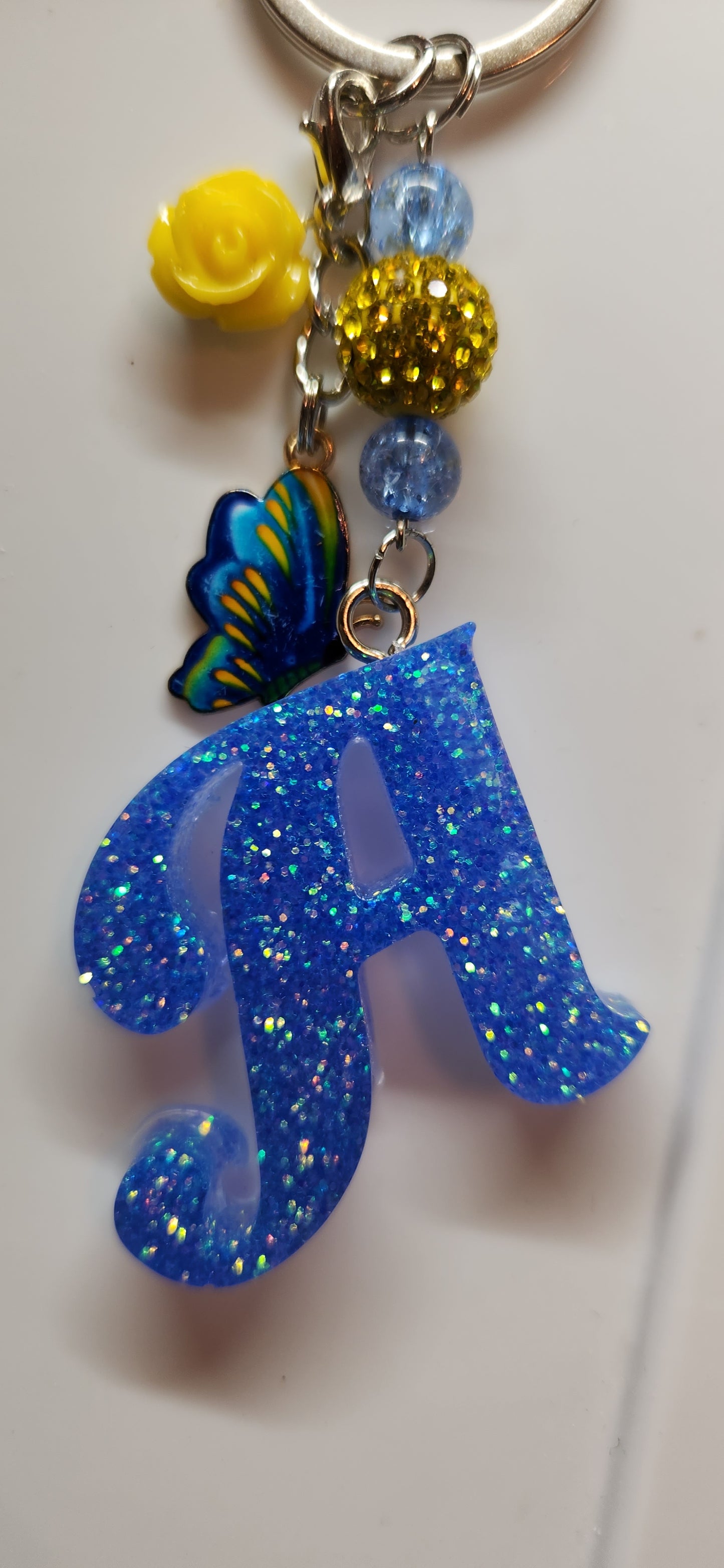 Blue Butterfly Keychain