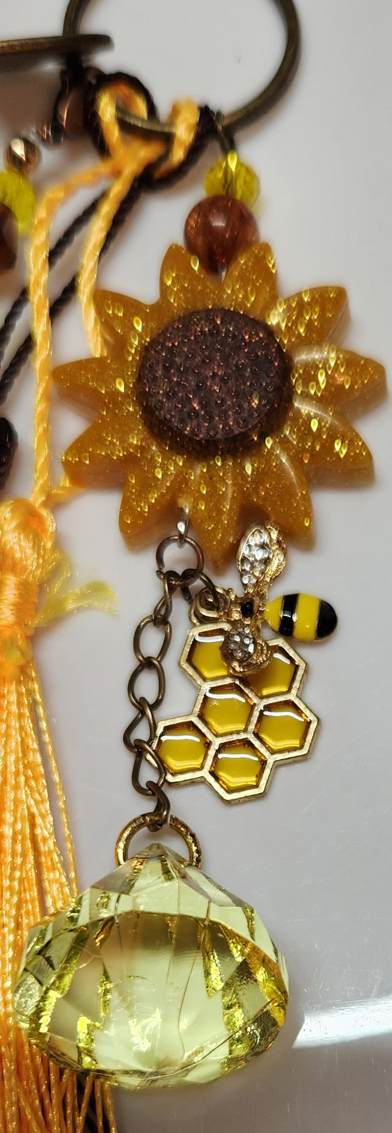 Lg Sunflower keychain