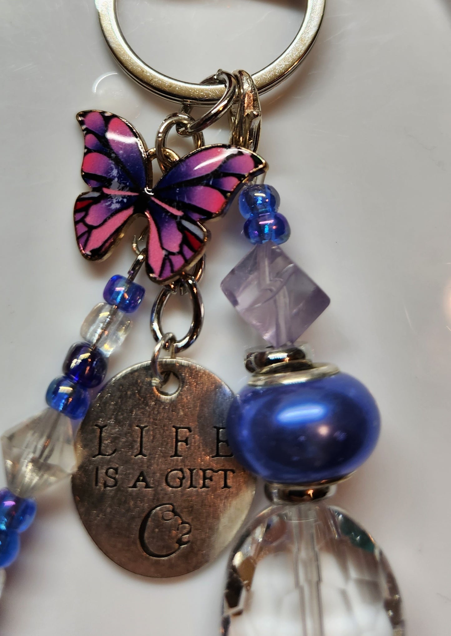 Life is a gift keychain